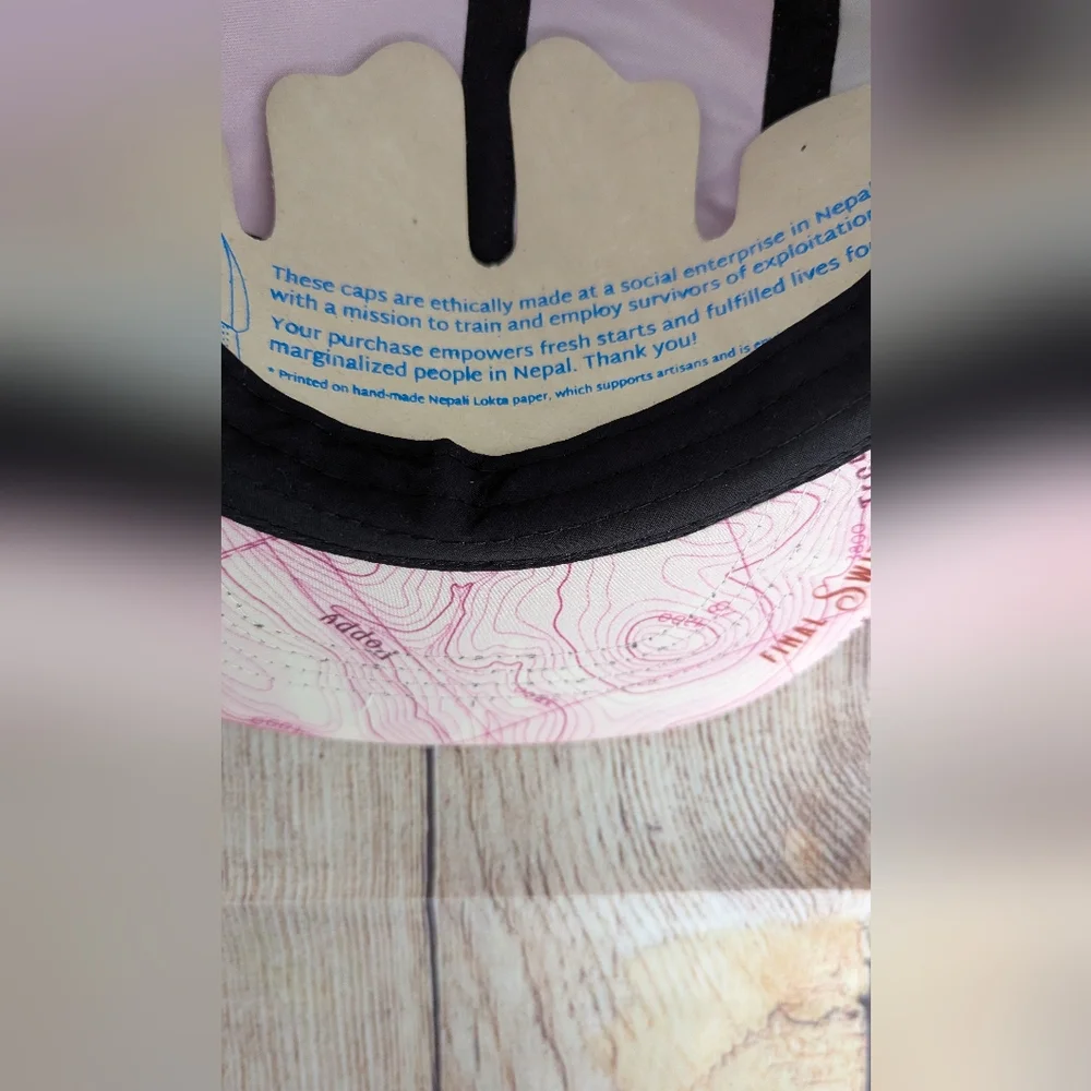 Colorful California Poppy Floral 5 Panel Trail Adjustable Cap Hat - Picture 4 of 6